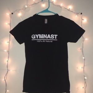 Nutrition facts gymnast tee